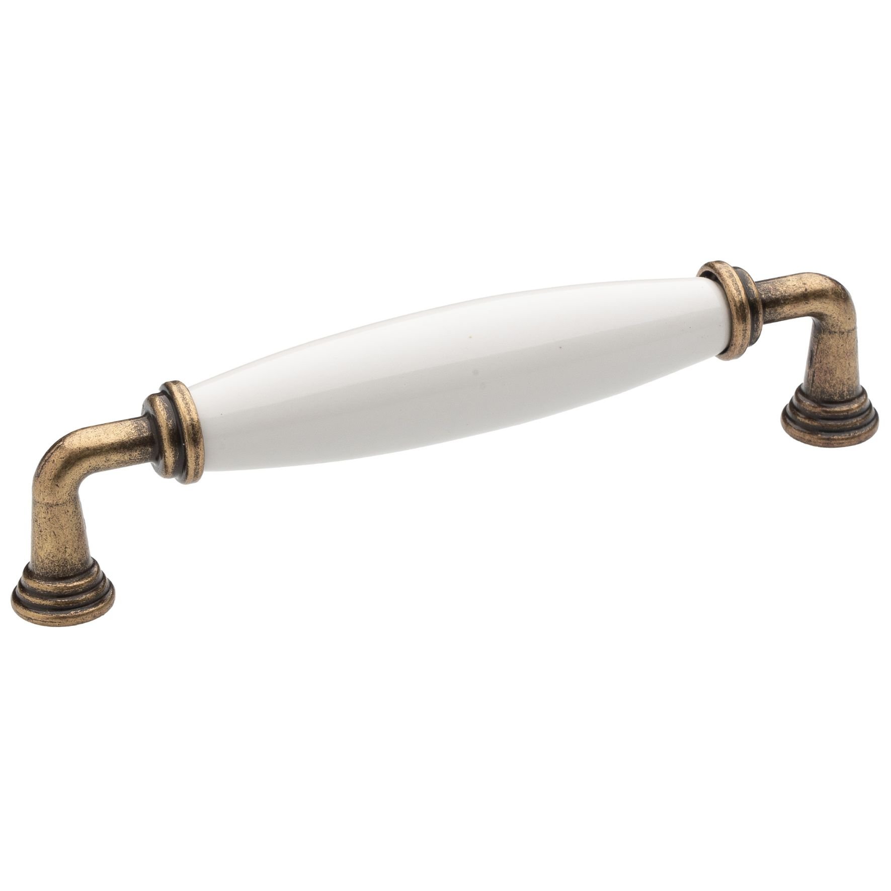 lavi-epiplou-roline-519-antike-leuko Roline 519 Λαβή Eπίπλου από Ζάμακ & Πορσελάνη Αντικέ - Λευκό - Image 1