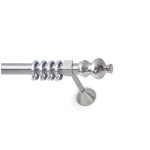 Μεταλλικό Κουρτινόξυλο Νίκελ Ματ Φ25