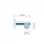 Anartisi Madison Μονό T20 Ινοξ Χωρίς Κρίκους Σιδηρόδρομος - Image 2