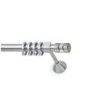 Μεταλλικό Κουρτινόξυλο Νίκελ Ματ Φ25