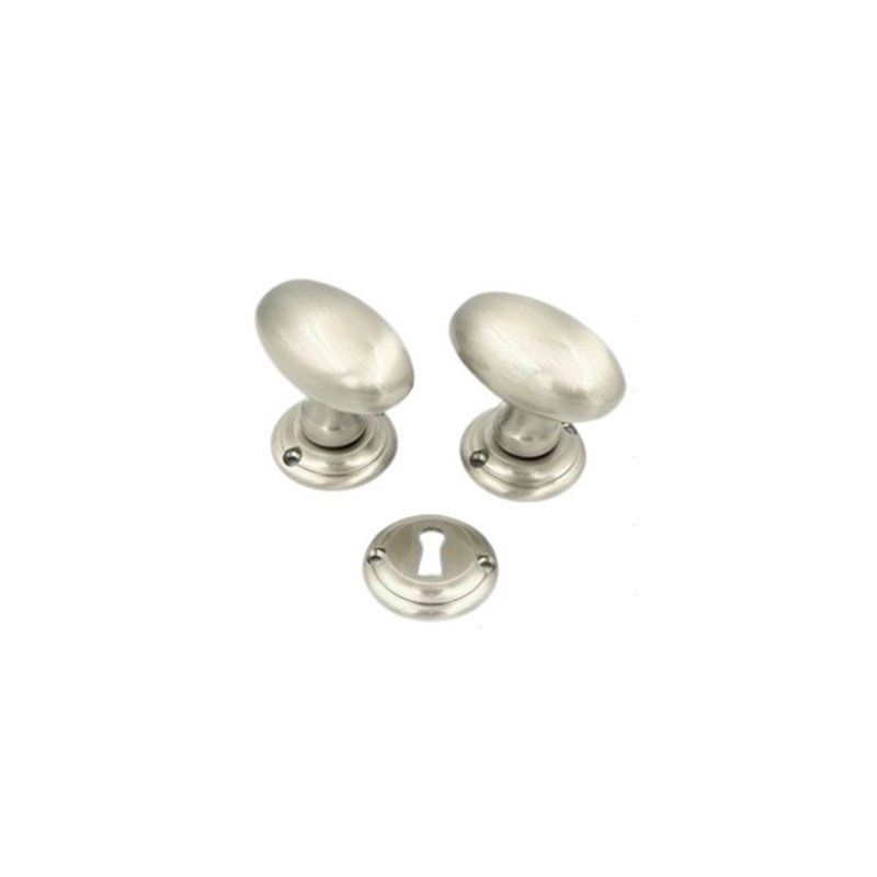 ovalina nikel mat Ιταλικό Πόμολο Πόρτας ovalina Νίκελ ματ - Image 1