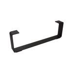 Roline 200 Πόδι Επίπλου από Χάλυβα Μαύρο Ματ 370x120mm