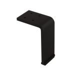 Roline 205 Πόδι Επίπλου από Χάλυβα Μαύρο Ματ 70x100mm