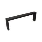 Roline 207 Πόδι Επίπλου από Χάλυβα Μαύρο Ματ 370x120mm