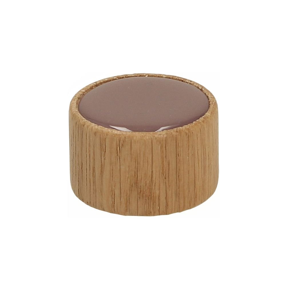 xr:d:DAFAS8BS2_k:1456,j:781370988,t:23031409 Roline 540-116 Πόμολο Επίπλου από Δρυς Stone Brown Φ36mm - Image 1