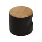 Roline 691 Πόμολο Επίπλου από Δρυς Μαύρο-Δρυς Φ40mm