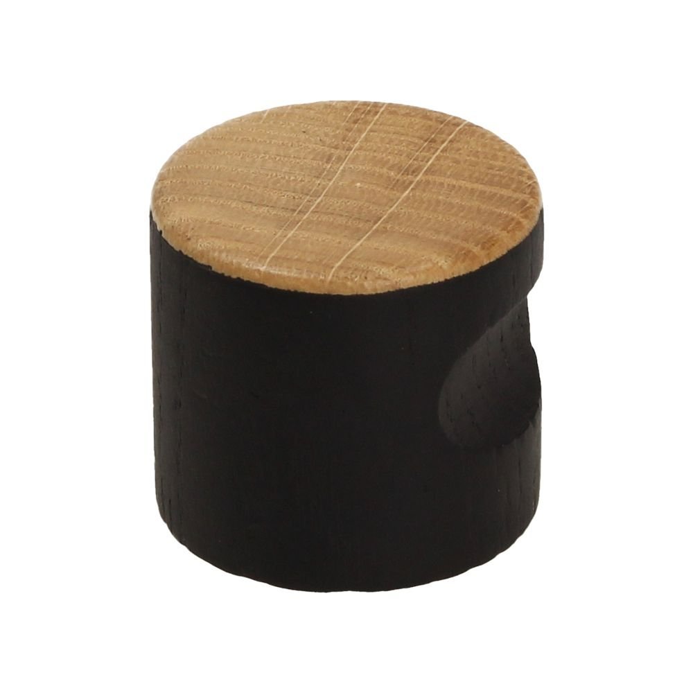 xr:d:DAFAS8BS2_k:1465,j:43252231579,t:23031412 Roline 691 Πόμολο Επίπλου από Δρυς Μαύρο-Δρυς Φ40mm - Image 1