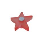 Roline 525 Πόμολο Επίπλου από Πλαστικό Κόκκινο Φ43mm