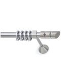 Μεταλλικό Κουρτινόξυλο Νίκελ Ματ Φ25