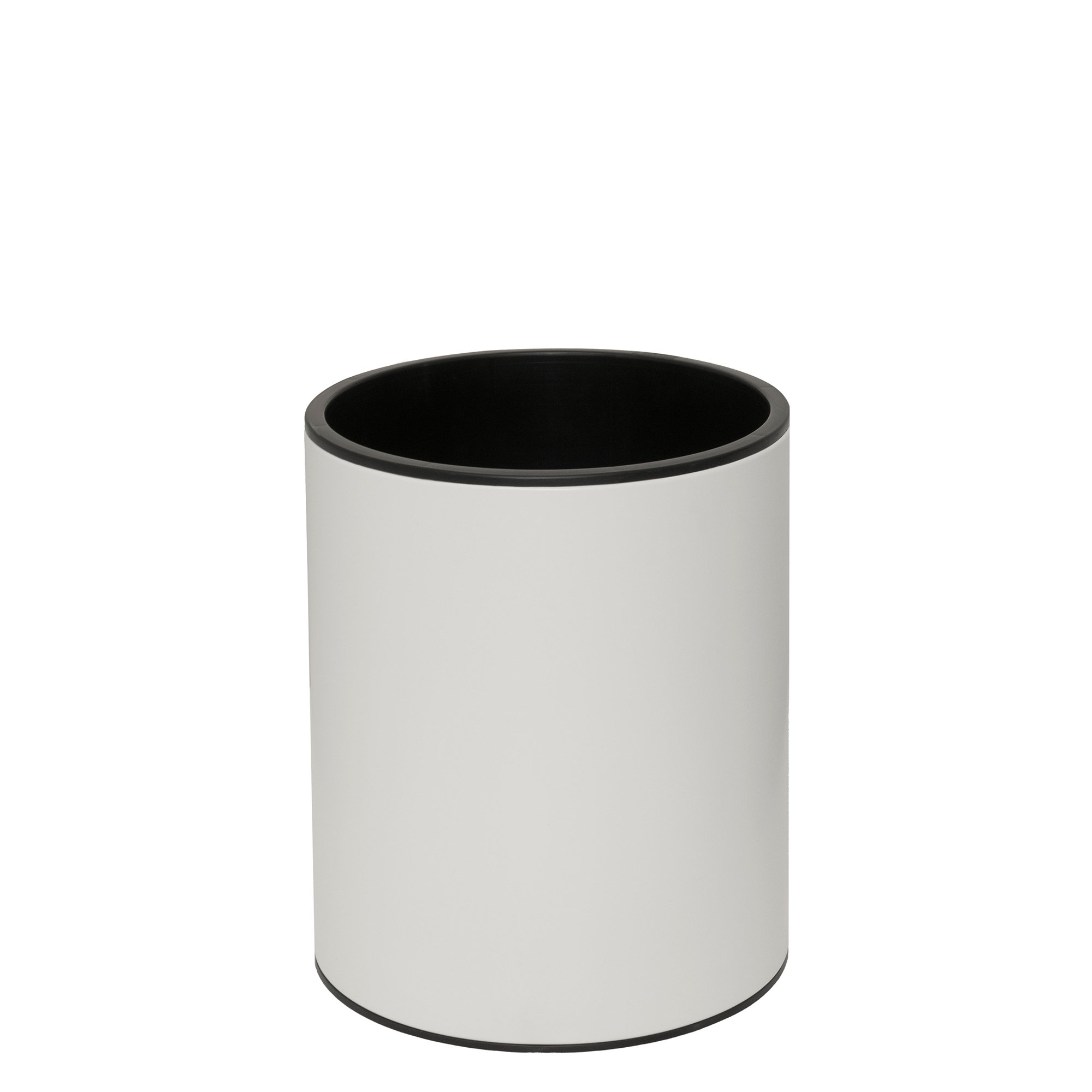 product-2024-033 Καλάθι Γραφείου / Δωματίου 6Lit – Ματ Λευκό, Pam & Co, Ø20 x H24(cm), 2024-033 - Image 1