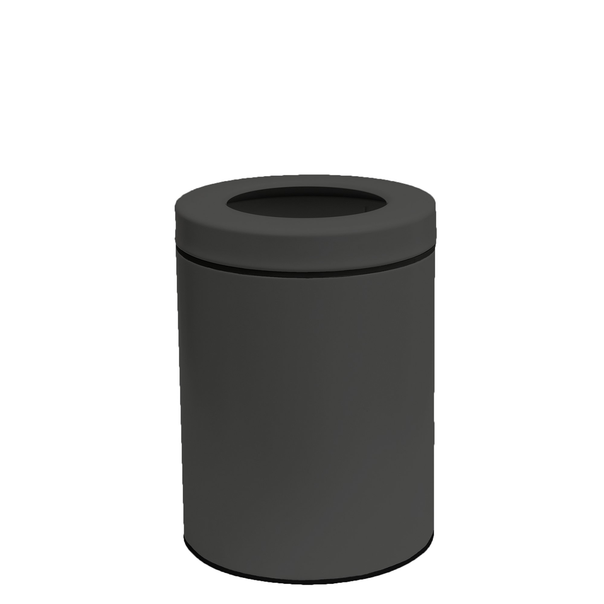 product-2128113 Καλάθι Γραφείου / Δωματίου 5Lit – Ματ Ανθρακί, Pam & Co, Ø21 x H28(cm), 2128-113 - Image 1