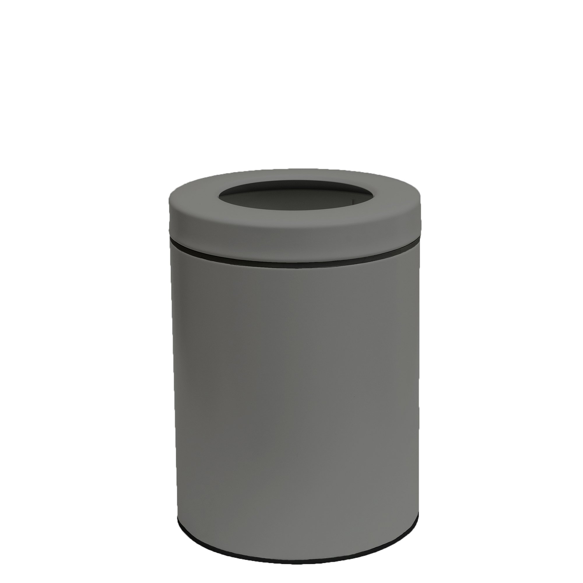 product-2128163 Καλάθι Γραφείου / Δωματίου 5Lit – Ματ Γκρι, Pam & Co, Ø21 x H28(cm), 2128-163 - Image 1