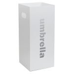 Ομπρελοθήκη Τετράγωνη – Λευκό Ματ, Pam & Co, (W)220 x (D)220 x (H)500mm, 24-033