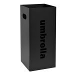 Ομπρελοθήκη Τετράγωνη – Μαύρο Ματ, Pam & Co, (W)220 x (D)220 x (H)500mm, 24-403