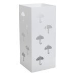 Ομπρελοθήκη Τετράγωνη – Λευκό Ματ, Pam & Co, (W)220 x (D)220 x (H)500mm, 25-033