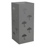 Ομπρελοθήκη Τετράγωνη – Γκρι Ματ, Pam & Co, (W)220 x (D)220 x (H)500mm, 25-163