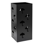 Ομπρελοθήκη Τετράγωνη – Μαύρη Ματ, Pam & Co, (W)220 x (D)220 x (H)500mm, 25-403