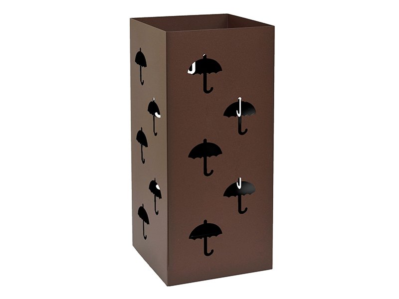 product-25943 Ομπρελοθήκη Τετράγωνη – Wenge Matt, Pam & Co, (W)220 x (D)220 x (H)500mm, 25-943 - Image 1