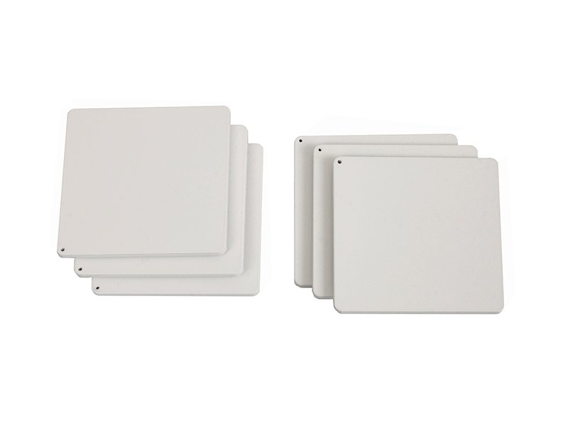 product_1010033 Σουβέρ (6pcs) – Λευκό Ματ, Pam & Co, (W)10 x (D)10 x (H)0.3cm, 10-10-033 - Image 1