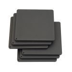 Σουβέρ (6pcs) – Ανθρακί Ματ, Pam & Co, (W)10 x (D)10 x (H)0.3cm, 10-10-113