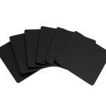 Σουβέρ (6pcs) – Μαύρο Ματ, Pam & Co, (W)10 x (D)10 x (H)0.3cm, 10-10-403