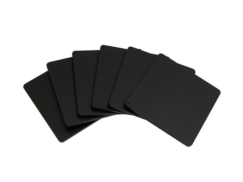 product_1010403 Σουβέρ (6pcs) – Μαύρο Ματ, Pam & Co, (W)10 x (D)10 x (H)0.3cm, 10-10-403 - Image 1