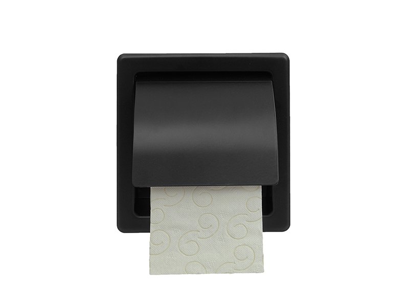 product_109403 Επαγγελματική Χαρτοθήκη με Καπάκι – Μαύρο Ματ, Pam & Co, (W)16cm x (D)7cm x (H)15,5cm, 109-403 - Image 1