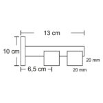 κουρτινόξυλο χωρίς κρίκους – Προφίλ 160/200/240 cm