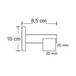 κουρτινόξυλο χωρίς κρίκους – Προφίλ 160/200/240 cm