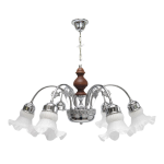 ΝΩ 923 ΦΩΤΙΣΤΙΚΟ 6/Φ ΜΕ ΞΥΛΟ 220 x 60 w - E.14 - E.27