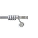 Μεταλλικό Κουρτινόξυλο Νίκελ Ματ Φ25