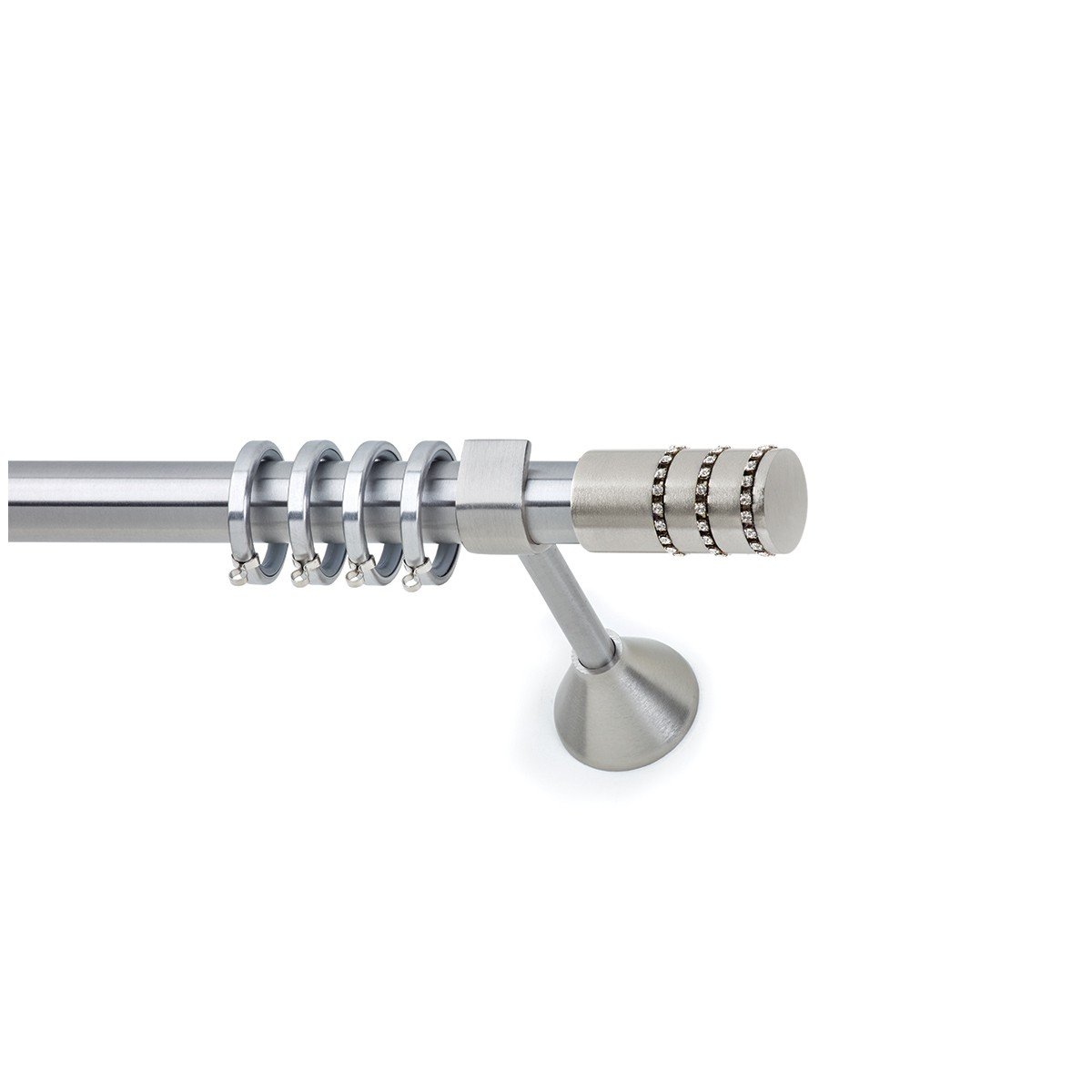 rigoto_strass copy Μεταλλικό Κουρτινόξυλο Νίκελ Ματ Φ25 - Image 1