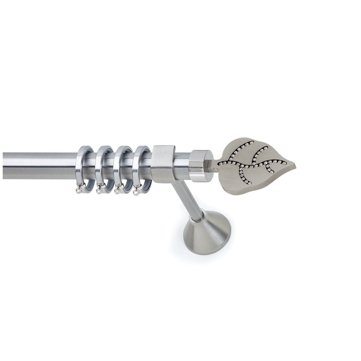 rose copy Μεταλλικό Κουρτινόξυλο Νίκελ Ματ Φ25 - Image 1