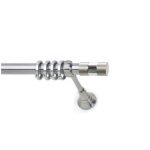 Μεταλλικό Κουρτινόξυλο Νίκελ Ματ Φ25