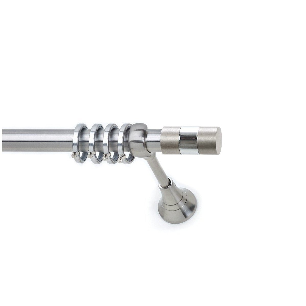 s1 copy Μεταλλικό Κουρτινόξυλο Νίκελ Ματ Φ25 - Image 1