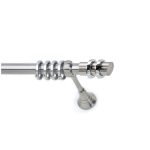 Μεταλλικό Κουρτινόξυλο Νίκελ Ματ Φ25