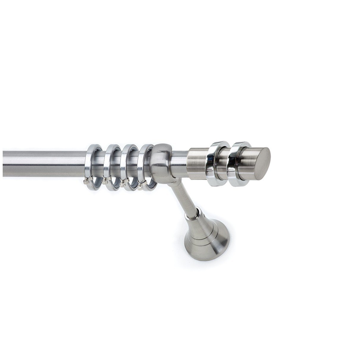 s12 copy Μεταλλικό Κουρτινόξυλο Νίκελ Ματ Φ25 - Image 1