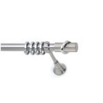 Μεταλλικό Κουρτινόξυλο Νίκελ Ματ Φ25