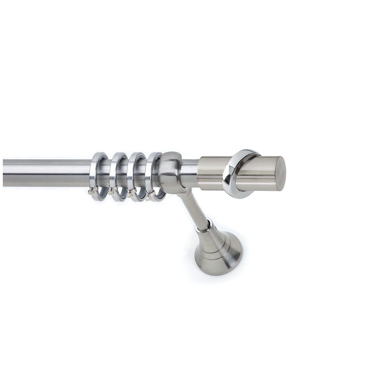 s14 copy Μεταλλικό Κουρτινόξυλο Νίκελ Ματ Φ25 - Image 1