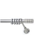 Μεταλλικό Κουρτινόξυλο Νίκελ Ματ Φ25