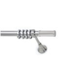 Μεταλλικό Κουρτινόξυλο Νίκελ Ματ Φ25