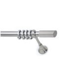 Μεταλλικό Κουρτινόξυλο Νίκελ Ματ Φ25