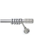 Μεταλλικό Κουρτινόξυλο Νίκελ Ματ Φ25