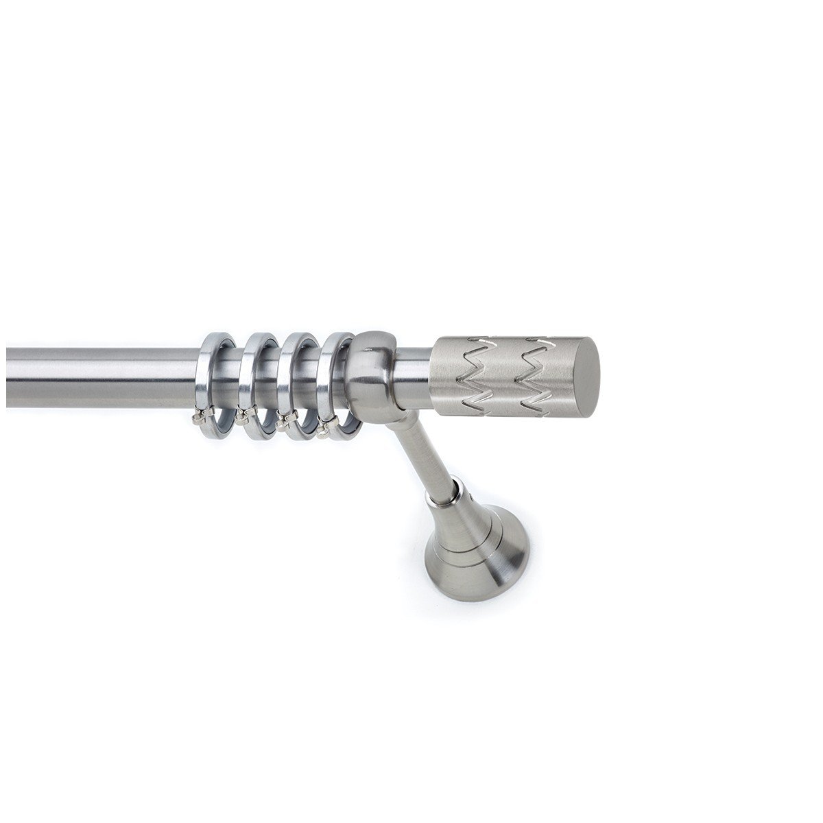 s22 copy Μεταλλικό Κουρτινόξυλο Νίκελ Ματ Φ25 - Image 1