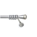 Μεταλλικό Κουρτινόξυλο Νίκελ Ματ Φ25