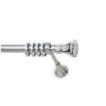 Μεταλλικό Κουρτινόξυλο Νίκελ Ματ Φ25