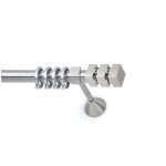 Μεταλλικό Κουρτινόξυλο Νίκελ Ματ Φ25