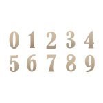 Roline 468 Πινακίδες με Αριθμό Σετ από Πλαστικό Μεταλλιζέ 50mm