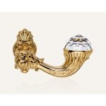 Ιταλικό Επίχρυσο Πόμολο με ροζέτα Brilliant Crystal με Swarovski® crystals 022 - Image 2