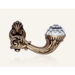 Ιταλικό Μπρονζέ Ματ Πόμολο Brilliant Crystal με Swarovski® crystals 021